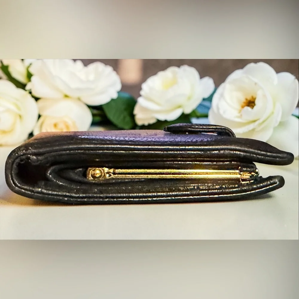 Chanel Caviar Timeless CC Long Wallet RICH BLACK LEATHER KISS Lock💋 - Picture 7 of 16